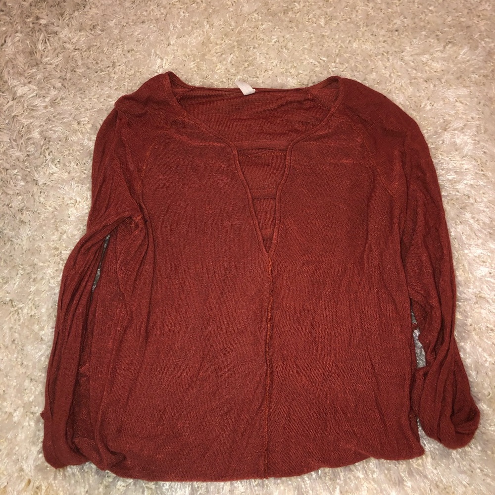 Free People V Neck Top